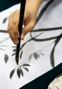 Atelier de caligraphie aux prémontrés